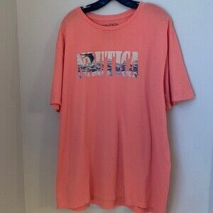 Orange Sherbert Nautica t-shirt XL